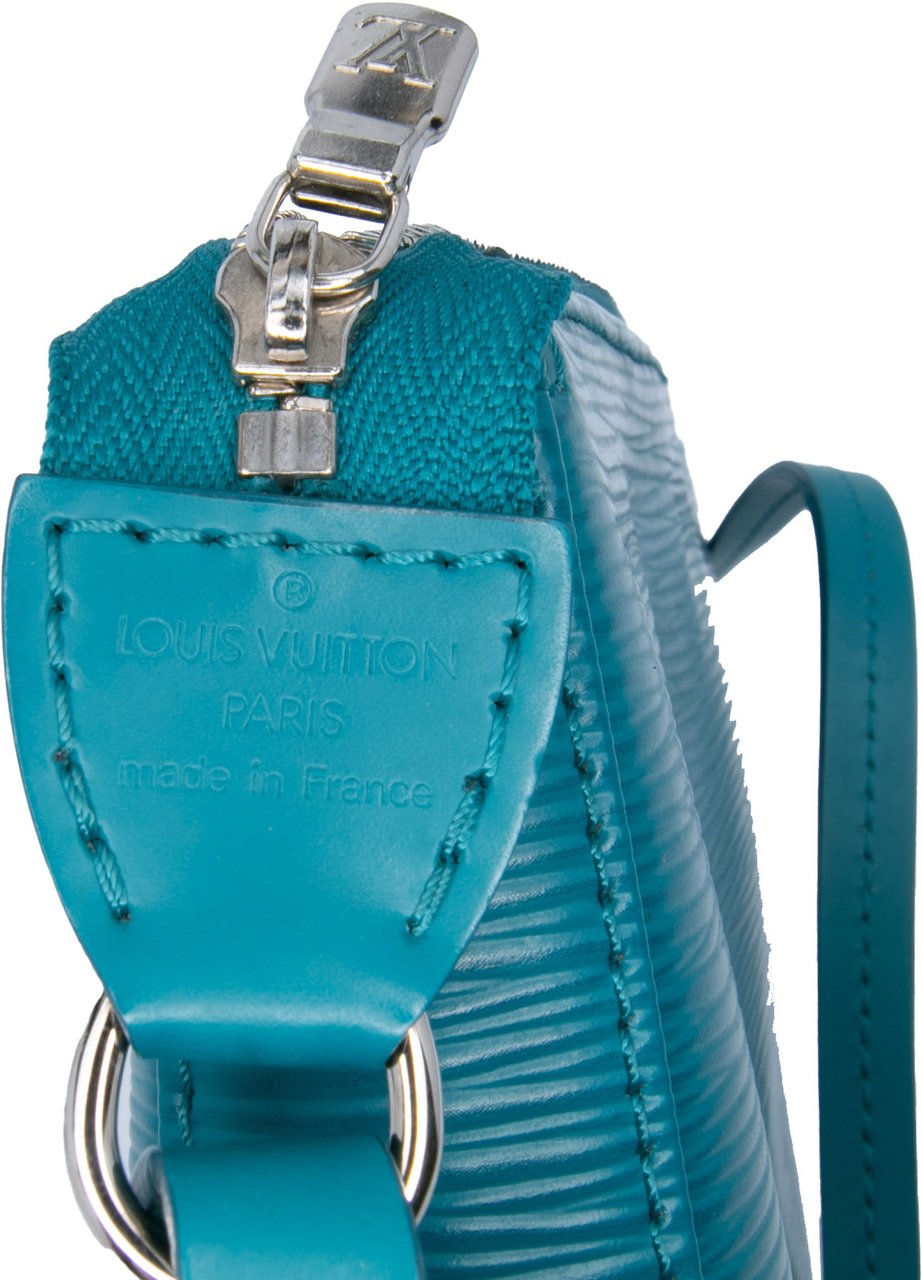 Louis Vuitton Epi Pochette Accessoires Blauw