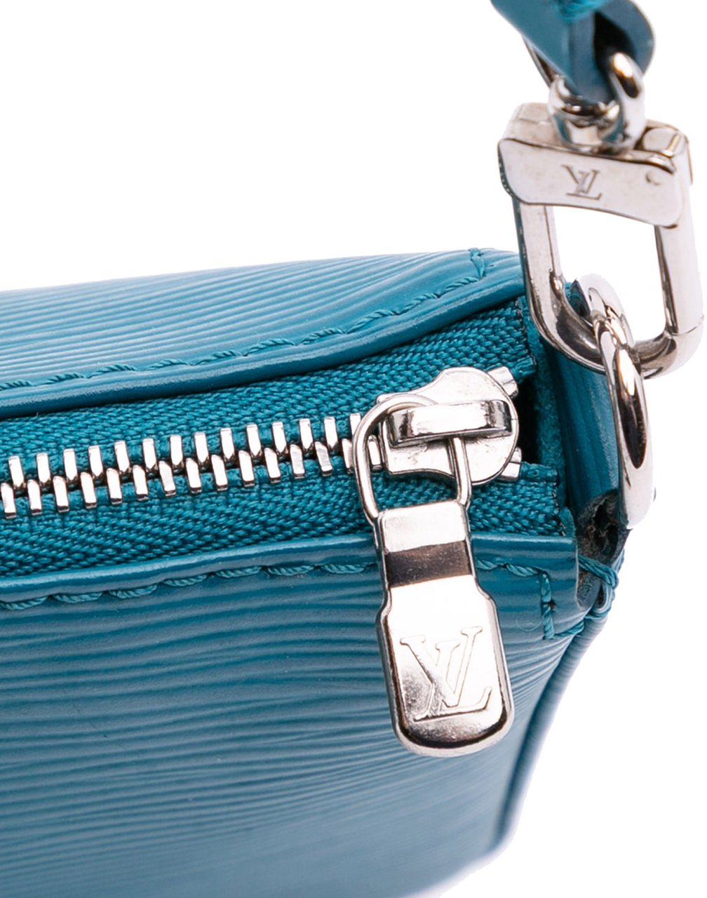Louis Vuitton Epi Pochette Accessoires Blauw