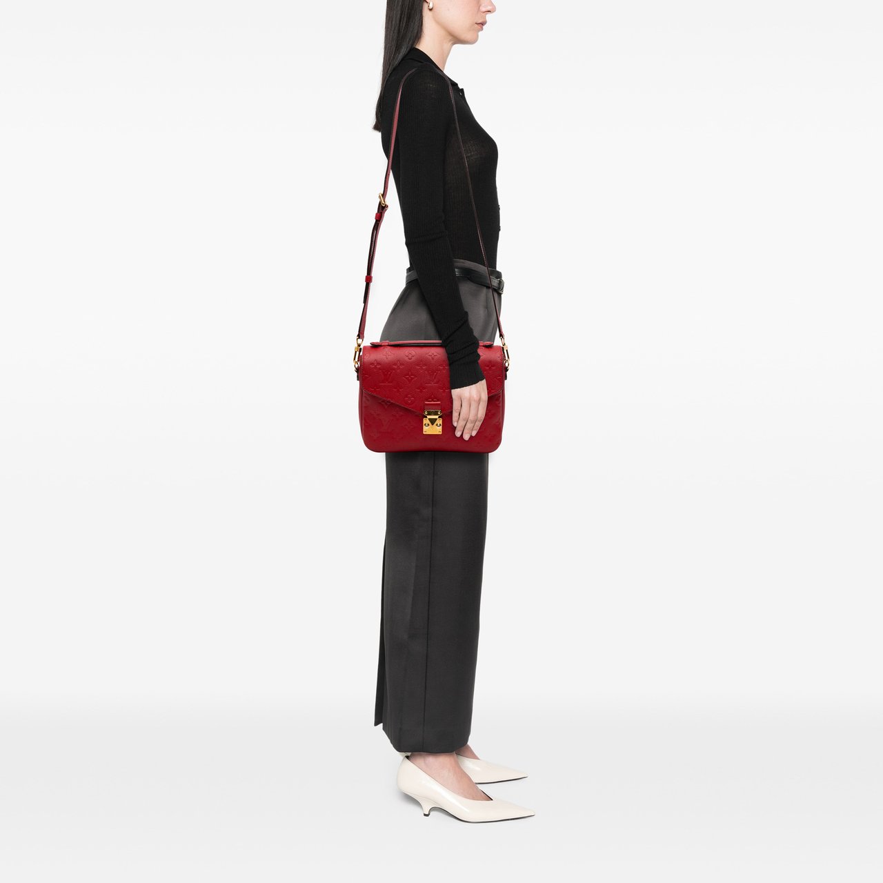 Louis Vuitton Monogram Empreinte Pochette Metis Rood