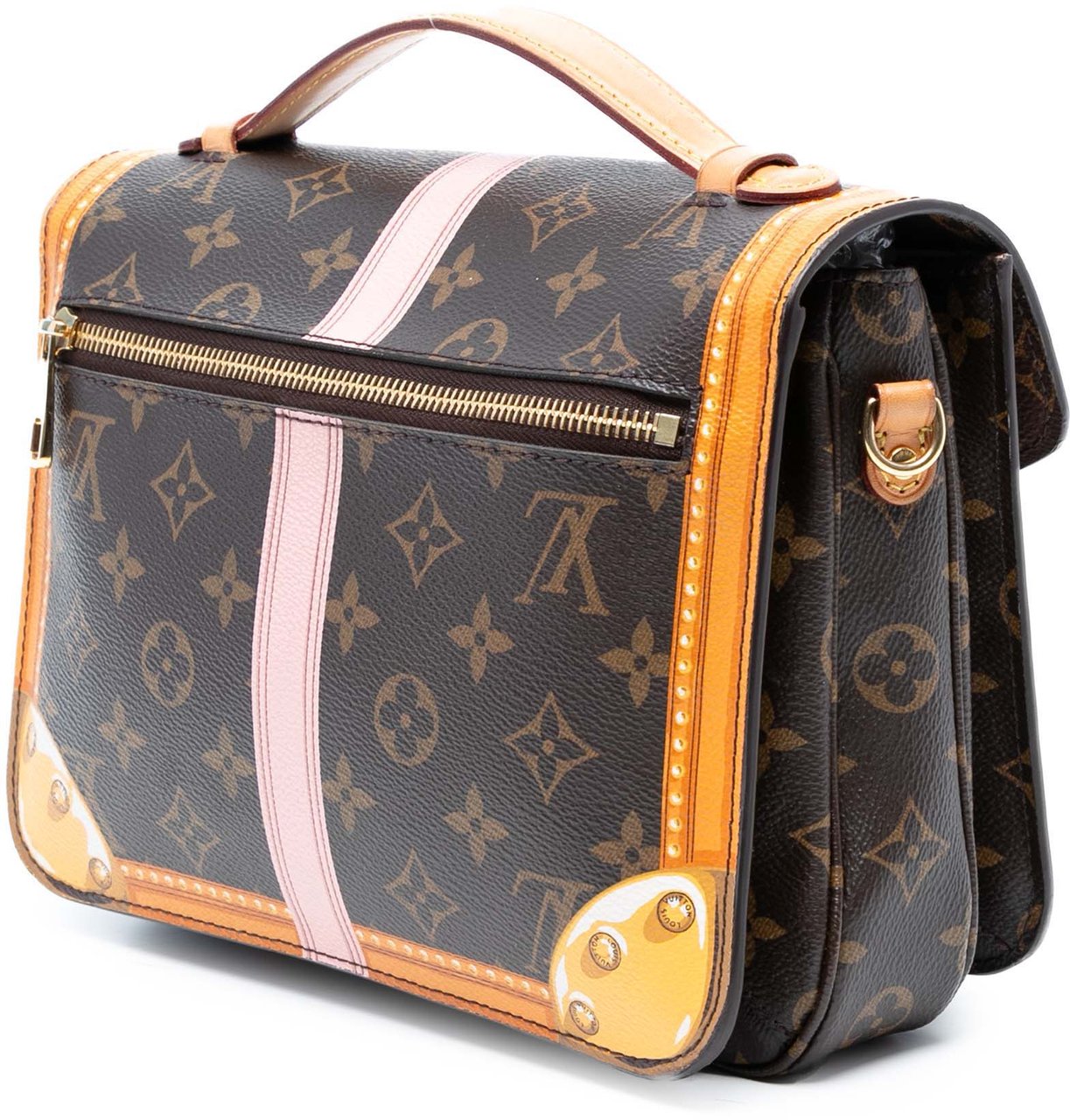 Louis Vuitton Monogram Summer Trunk Pochette Metis Bruin