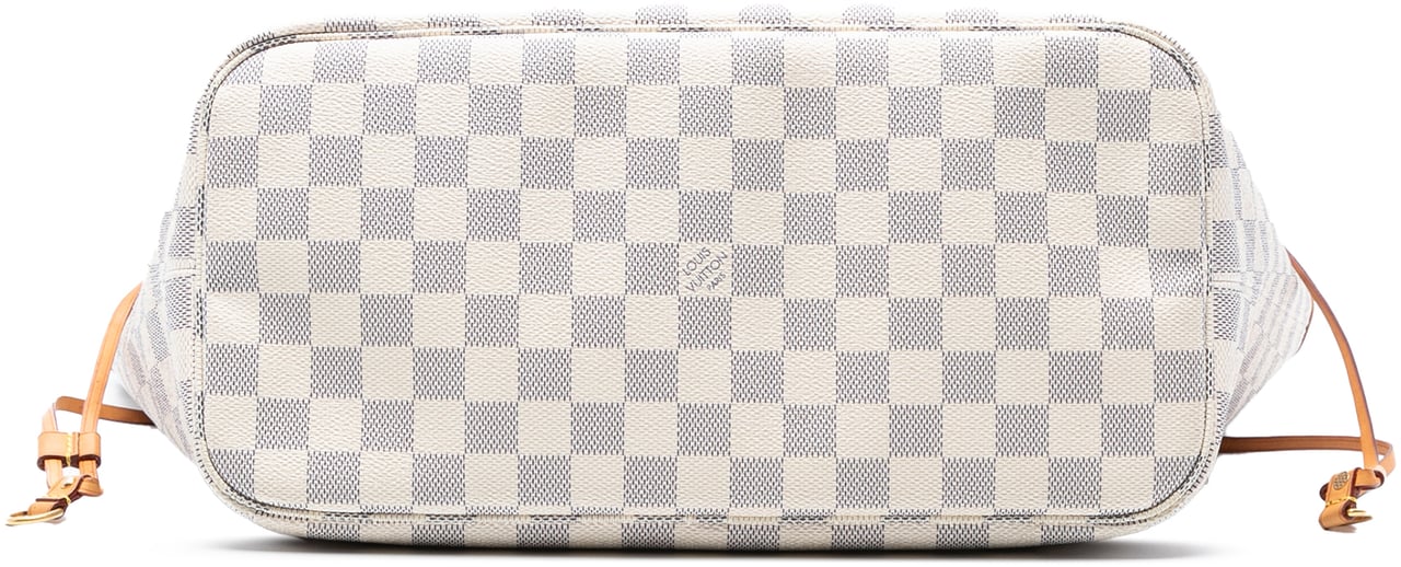 Louis Vuitton Damier Azur Neverfull MM Wit