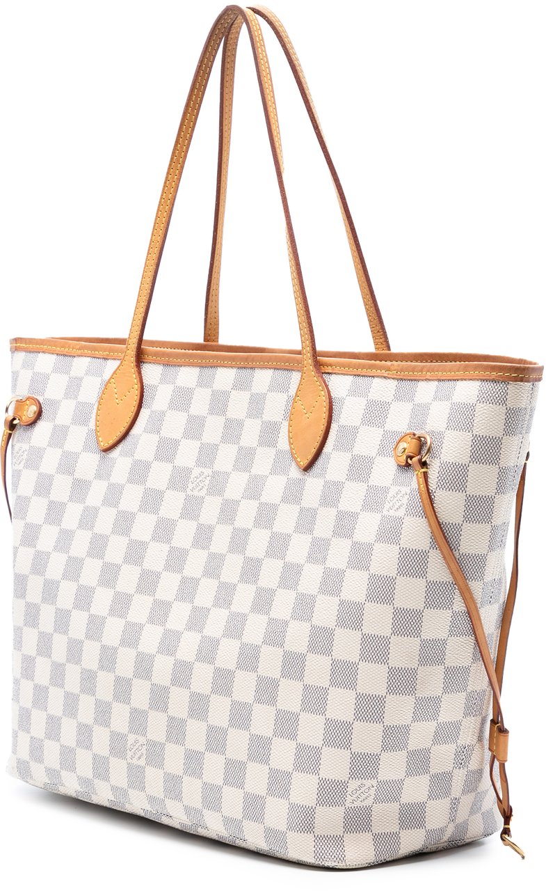 Louis Vuitton Damier Azur Neverfull MM Wit