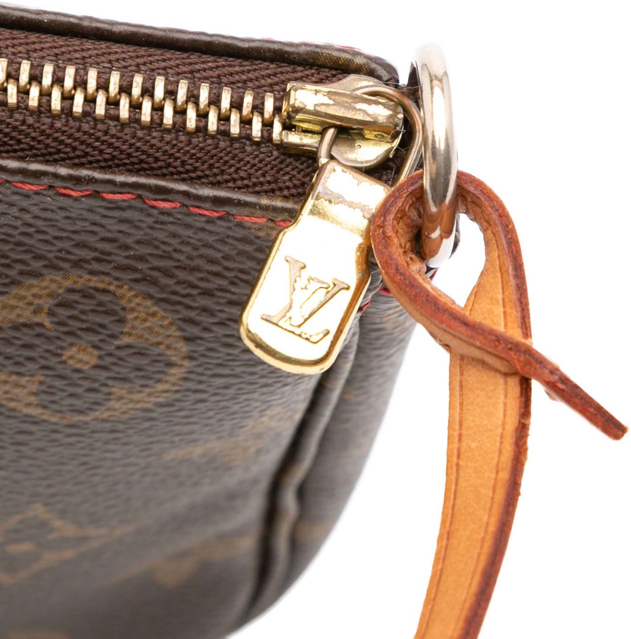 Louis Vuitton Takashi Murakami Monogram Cherry Pochette Accessoires Bruin