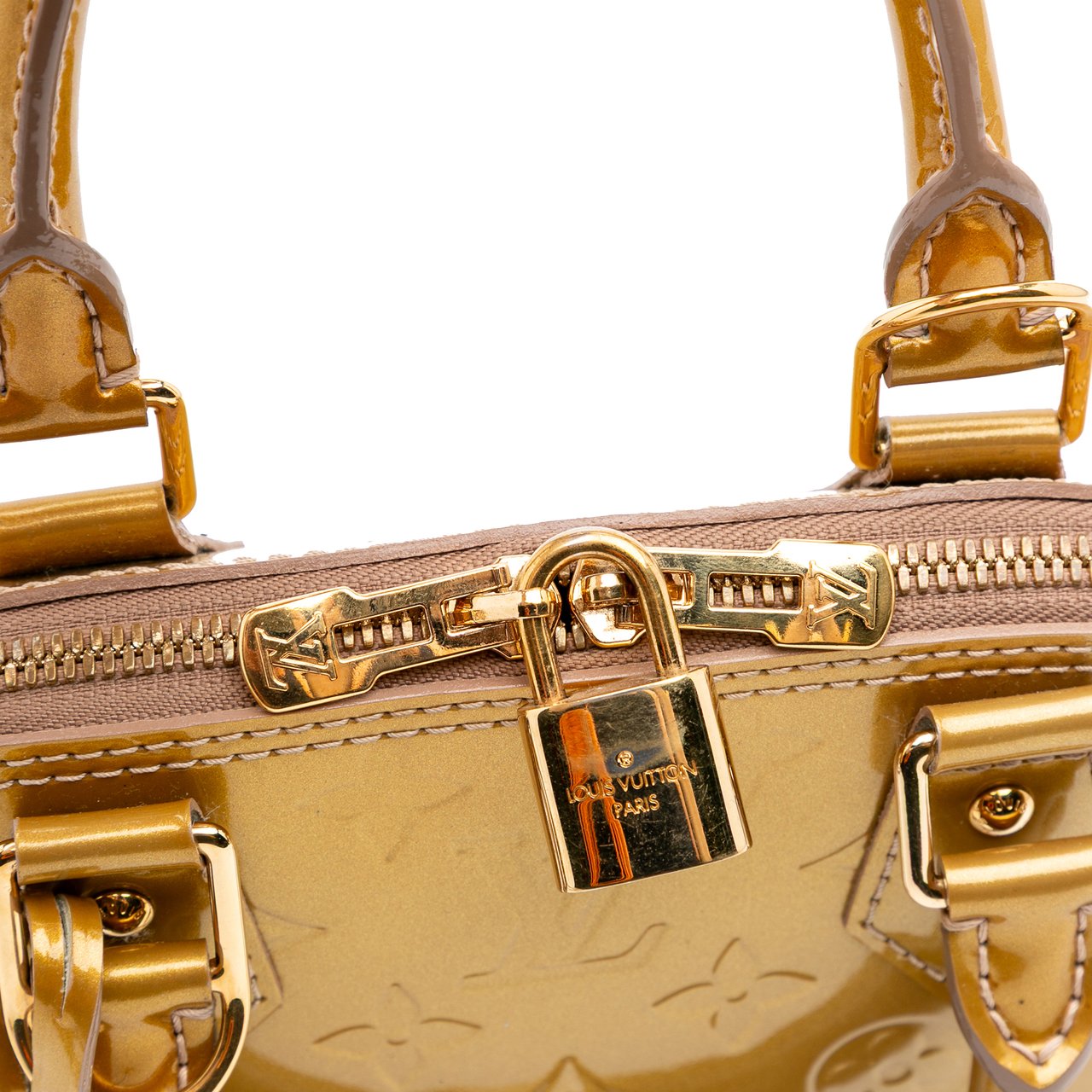 Louis Vuitton Monogram Vernis Alma BB Goud