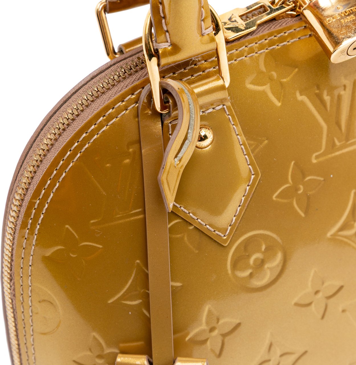 Louis Vuitton Monogram Vernis Alma BB Goud