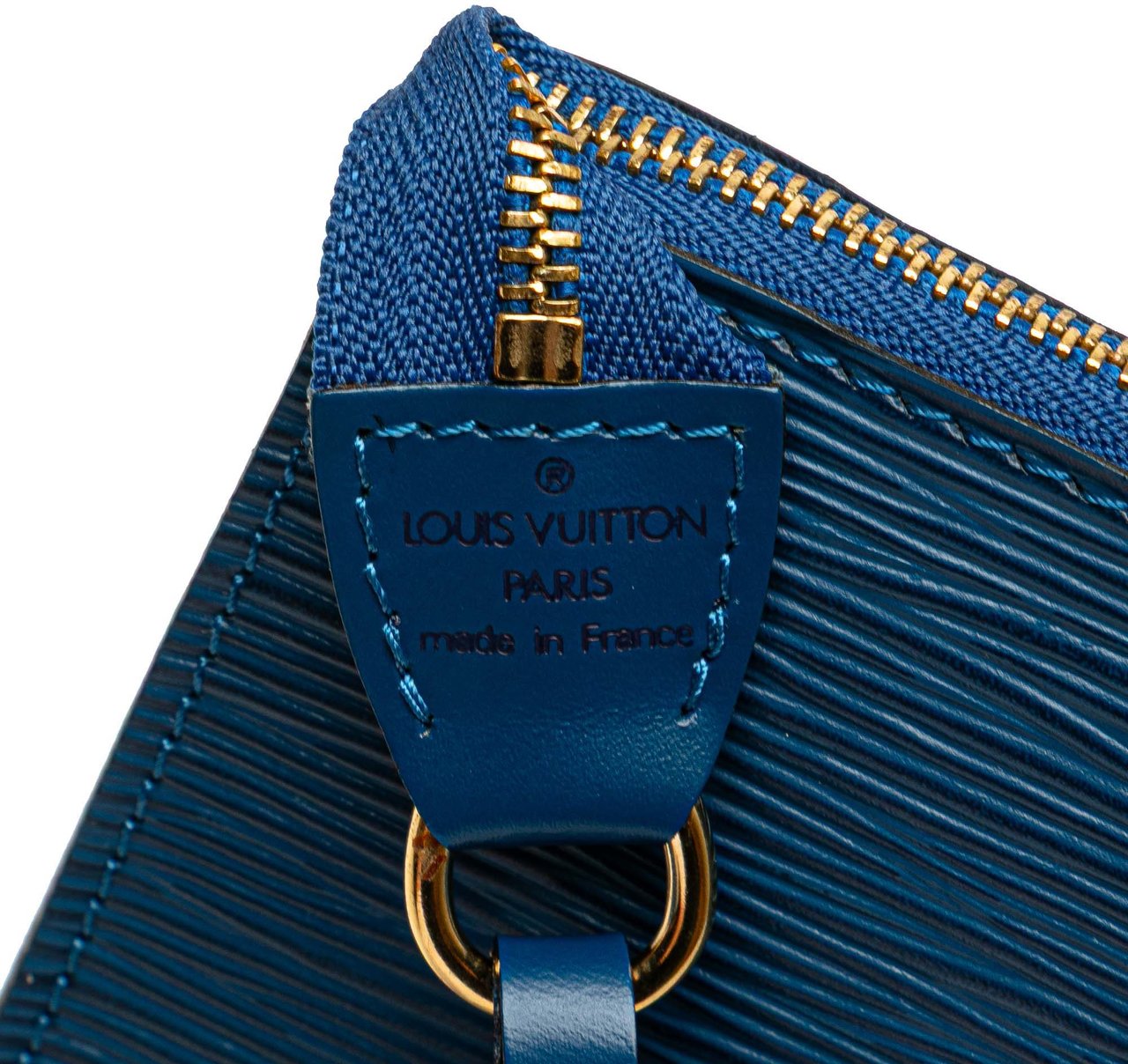 Louis Vuitton Epi Pochette Accessoires Blauw