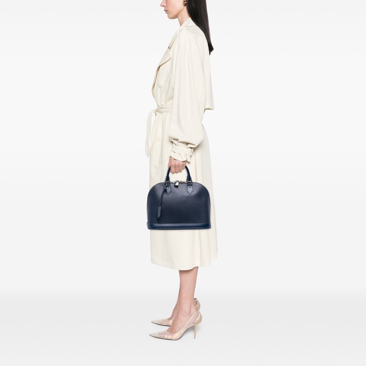 Louis Vuitton Epi Alma PM Blauw
