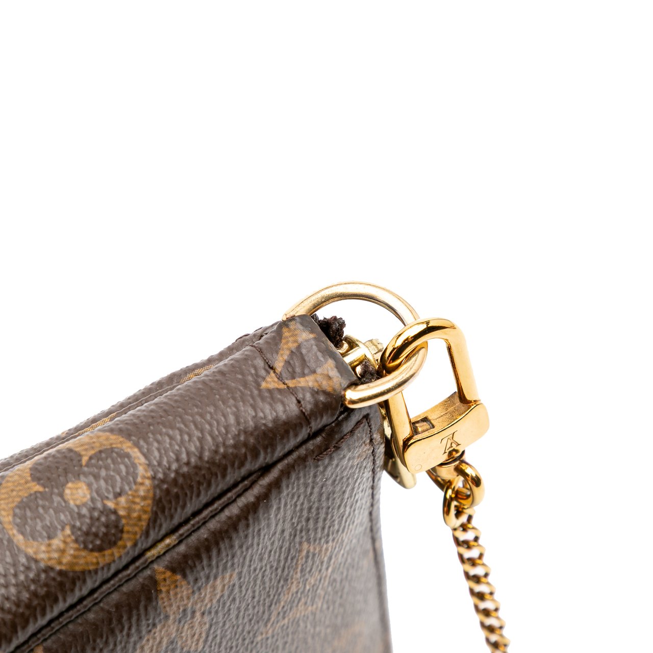 Louis Vuitton Monogram Mini Pochette Accessoires Bruin