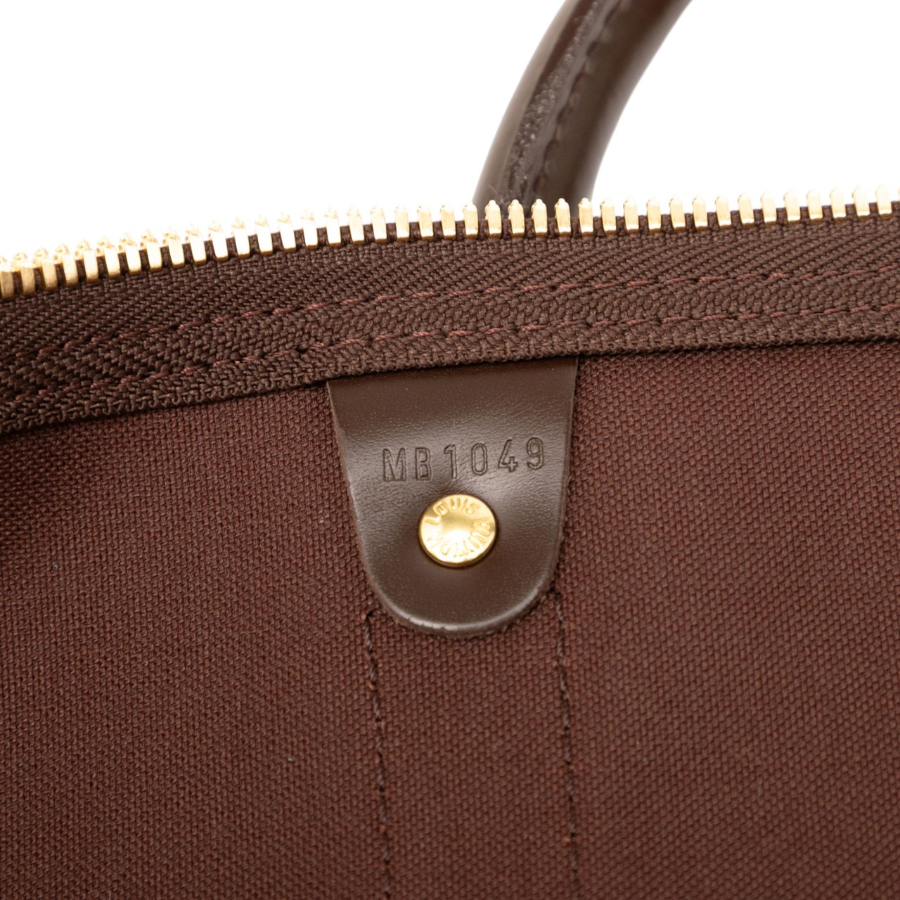Louis Vuitton Damier Ebene Keepall Bandouliere 55 Bruin