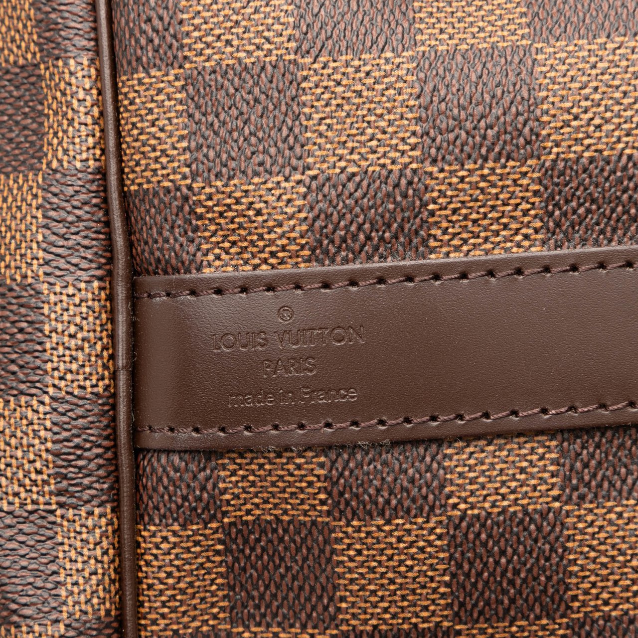 Louis Vuitton Damier Ebene Keepall Bandouliere 55 Bruin