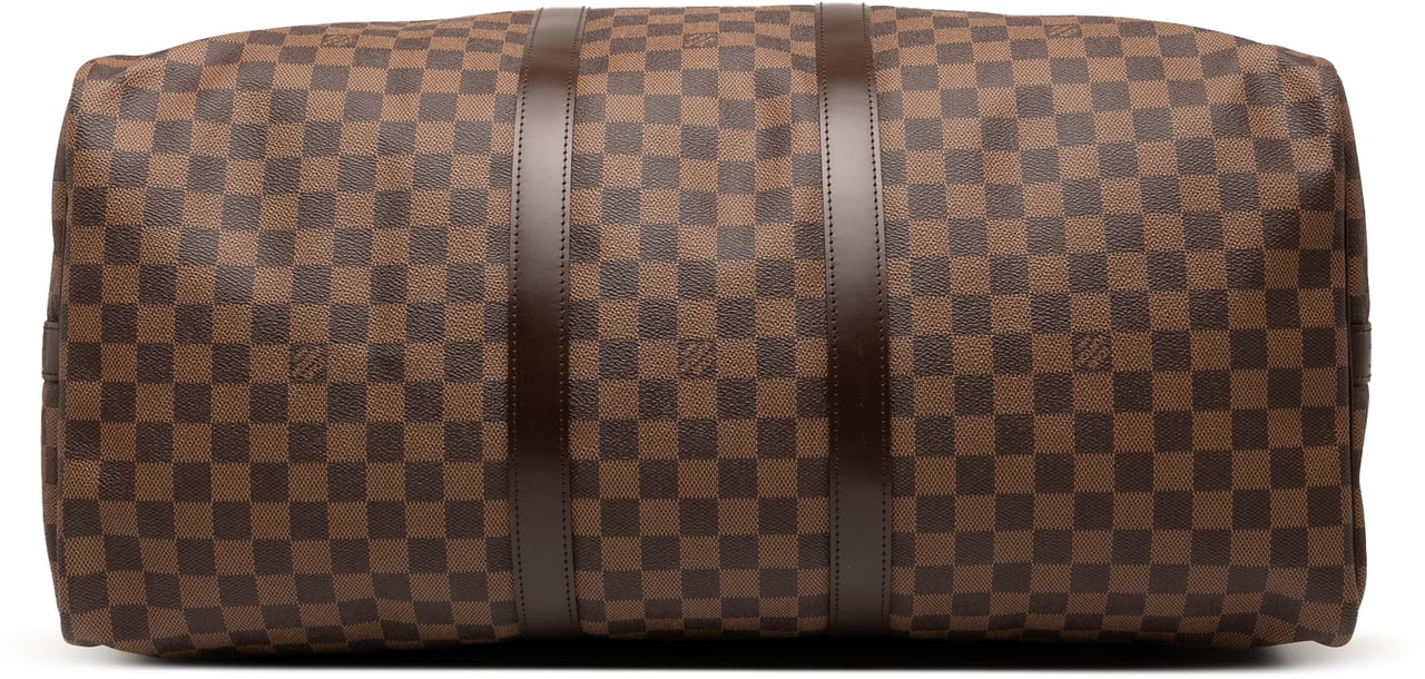 Louis Vuitton Damier Ebene Keepall Bandouliere 55 Bruin