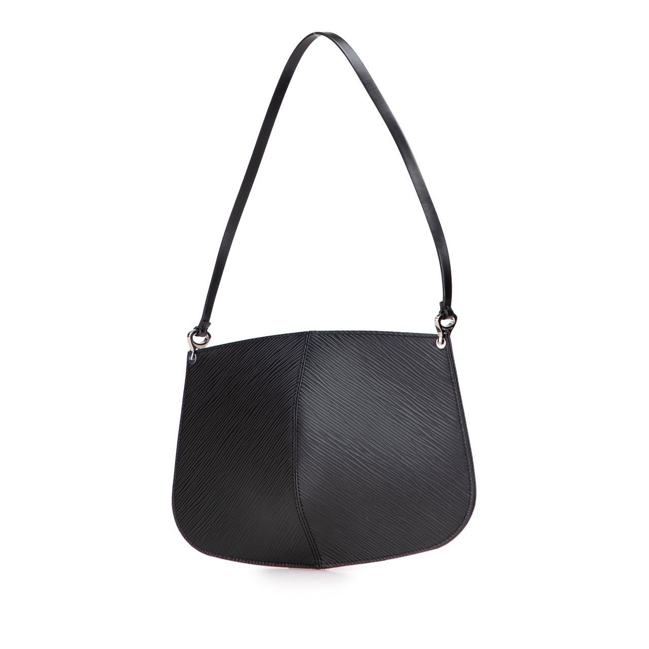 Louis Vuitton Epi Demi Lune Pochette Zwart