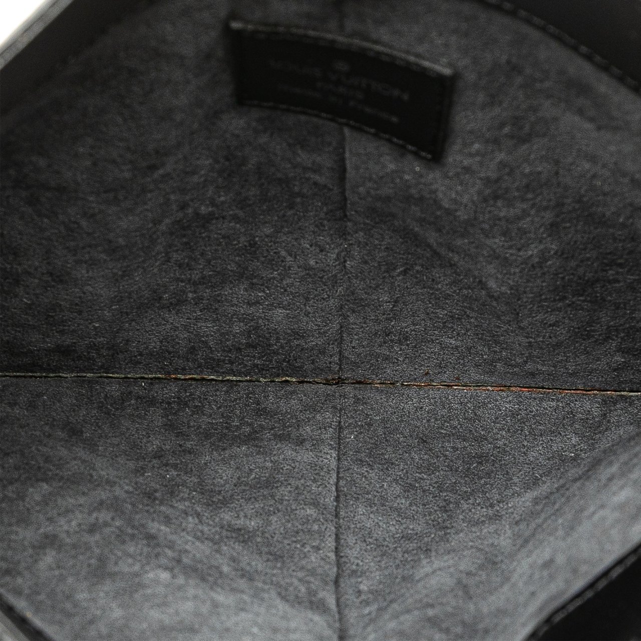 Louis Vuitton Epi Demi Lune Pochette Zwart