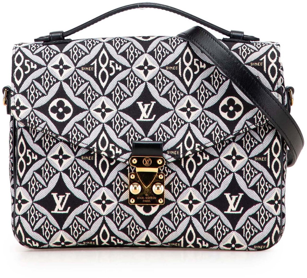 Louis Vuitton Monogram Jacquard Since 1854 Pochette Metis Zwart