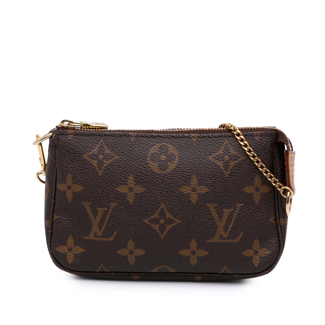Louis Vuitton Monogram Mini Pochette Accessoires Bruin