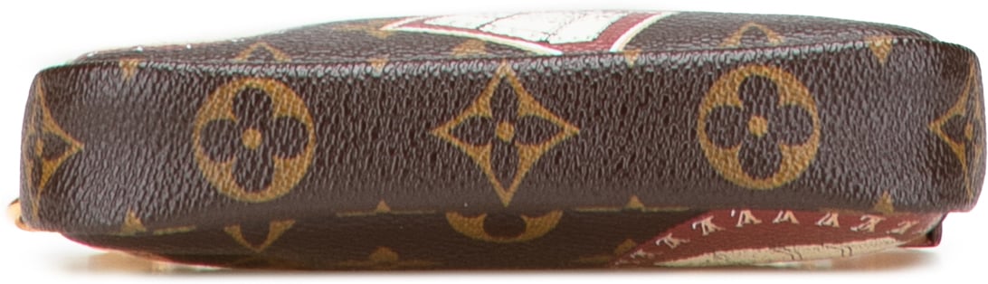 Louis Vuitton Monogram Patch Mini Pochette Accessoires Bruin