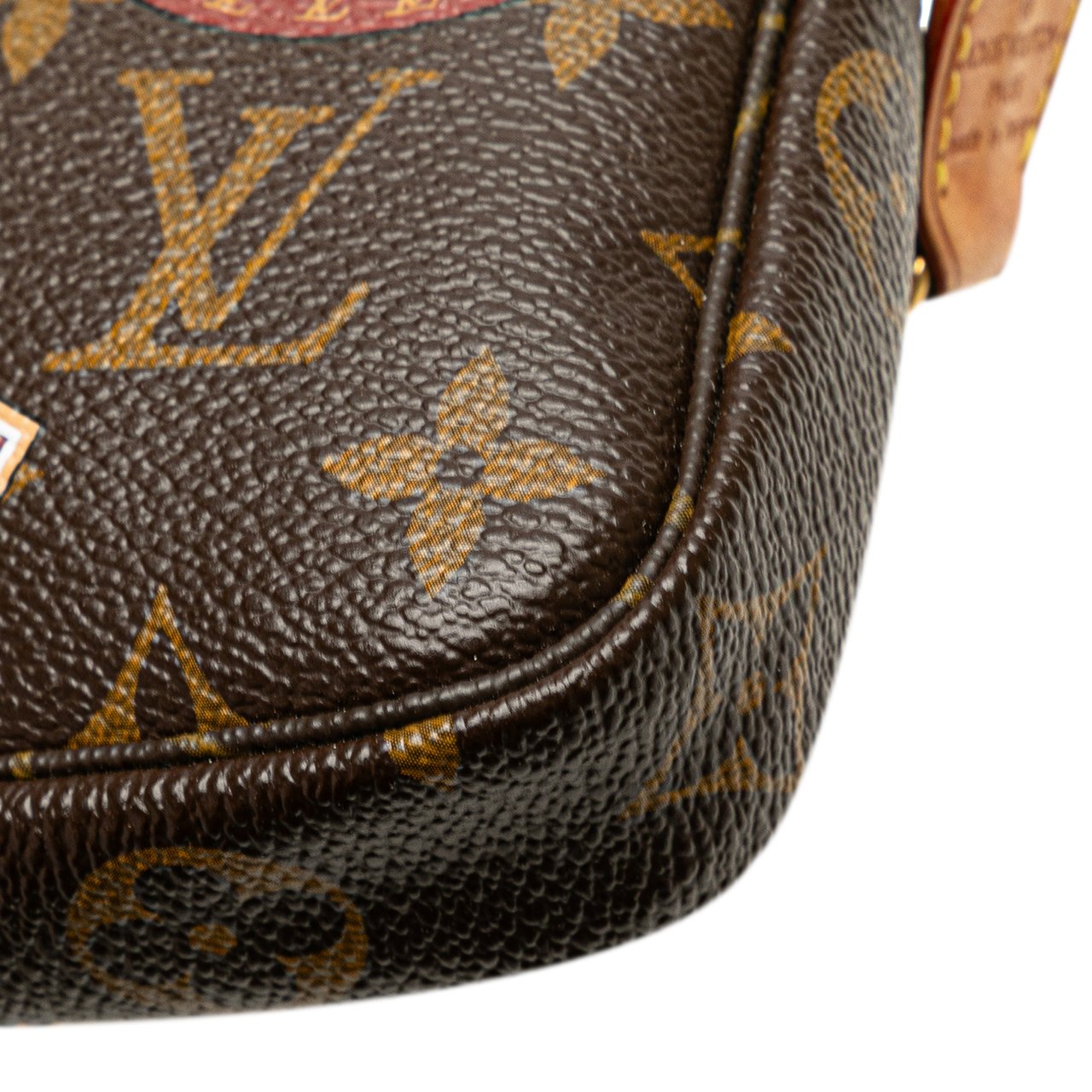 Louis Vuitton Monogram Patch Mini Pochette Accessoires Bruin
