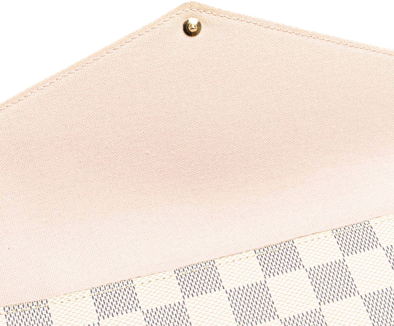 Louis Vuitton Damier Azur Calfskin Pochette Felicie Wit