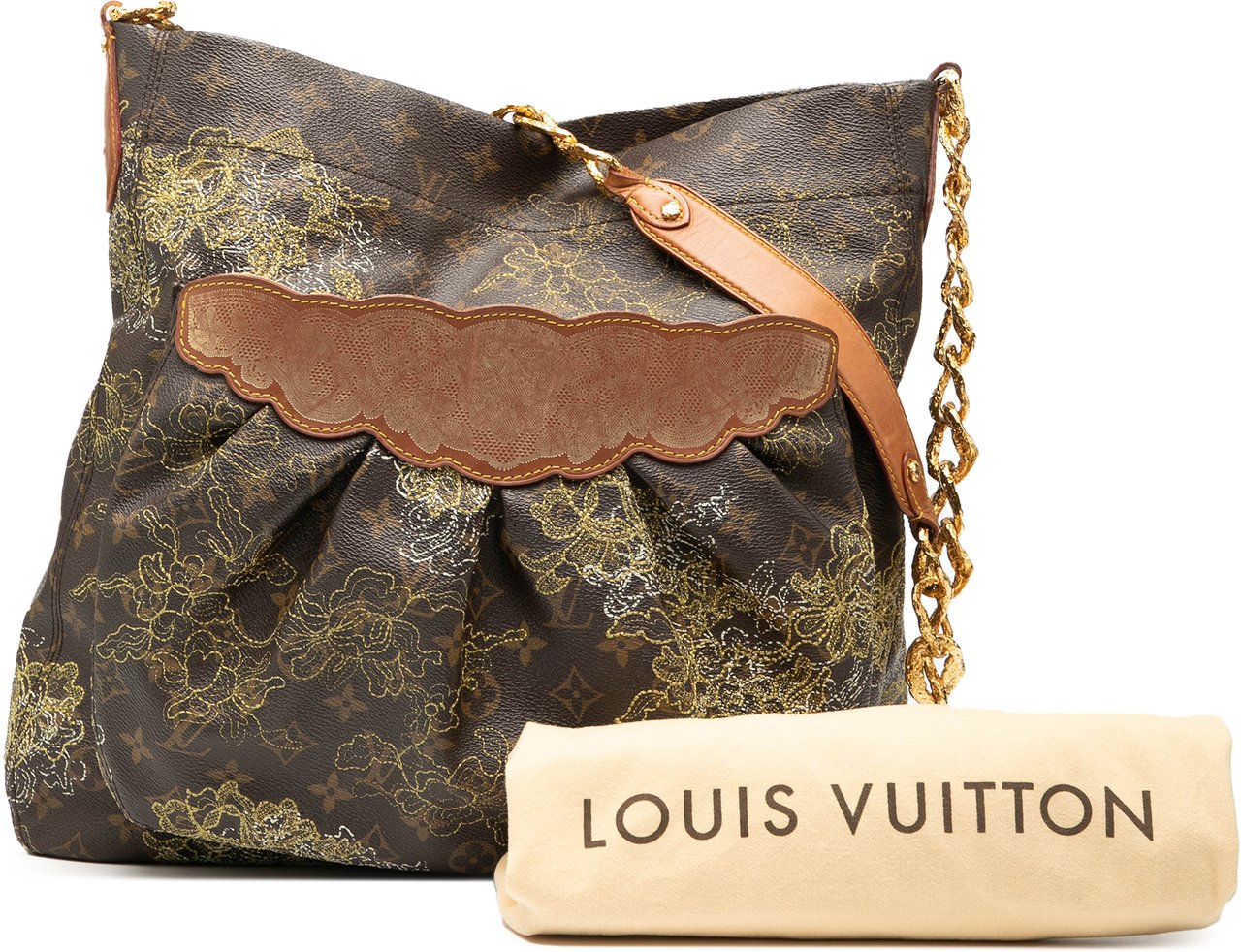 Louis Vuitton Limited Edition Monogram Dentelle Fersen Bruin
