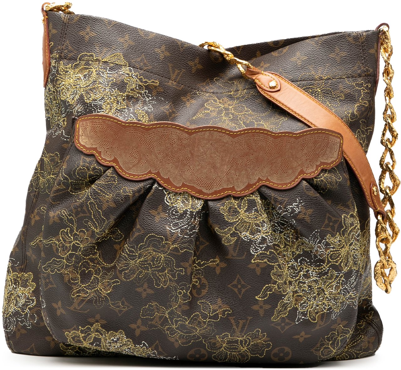 Louis Vuitton Limited Edition Monogram Dentelle Fersen Bruin