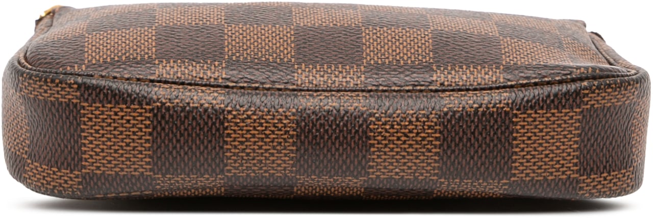 Louis Vuitton Damier Ebene Mini Pochette Accessoires Bruin