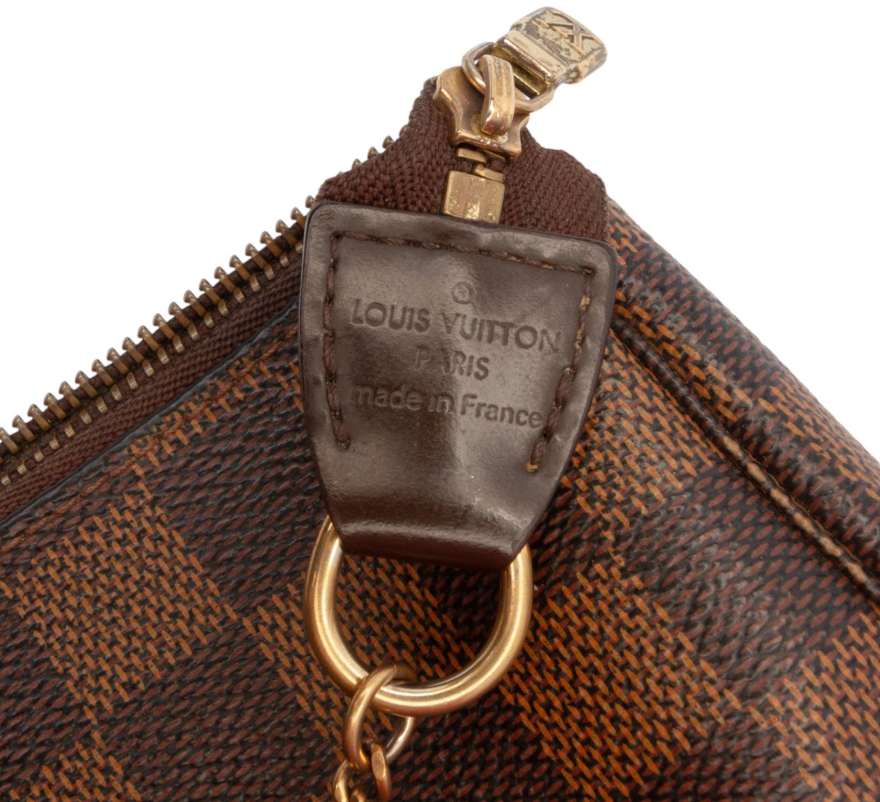 Louis Vuitton Damier Ebene Mini Pochette Accessoires Bruin