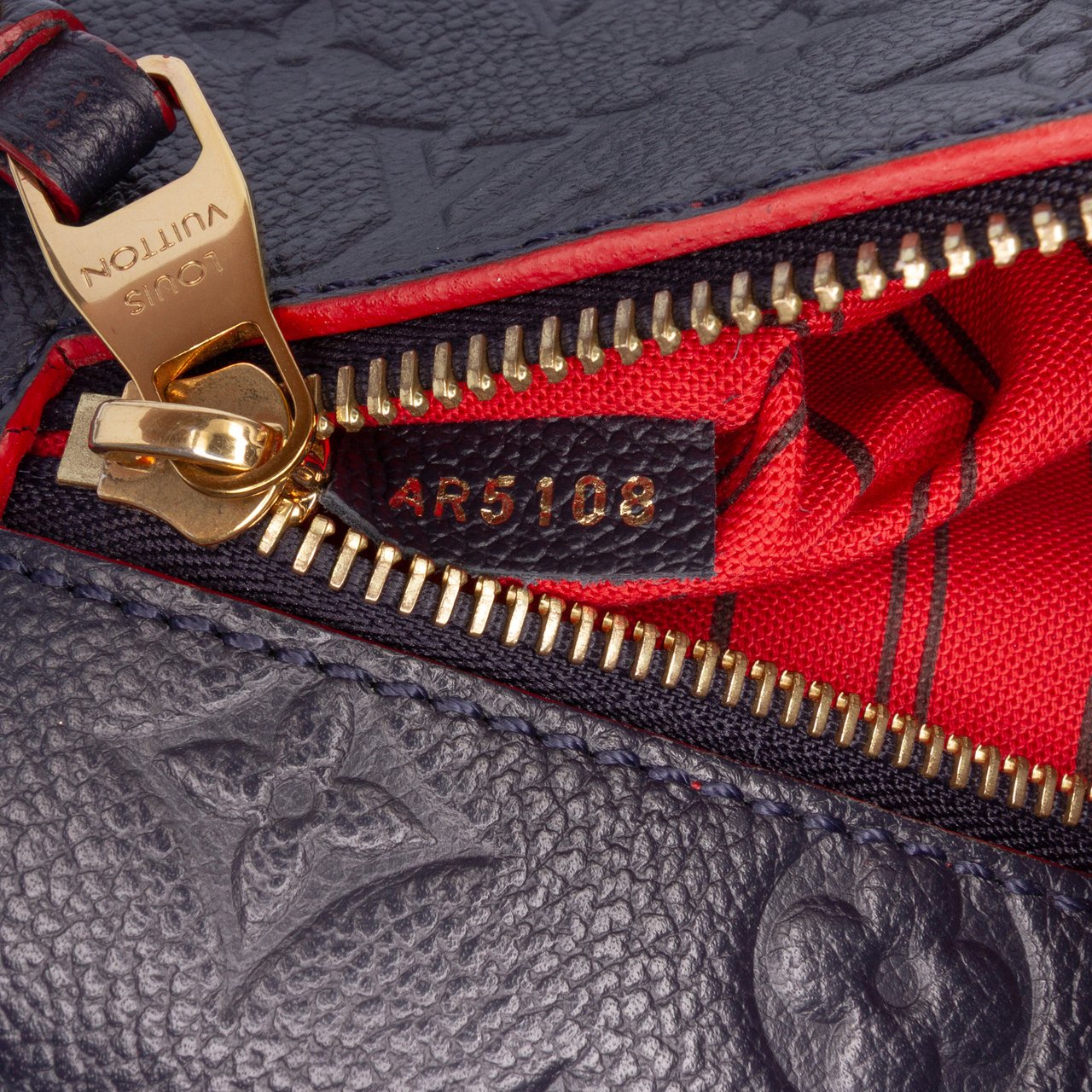 Louis Vuitton Monogram Empreinte Pochette Metis Blauw