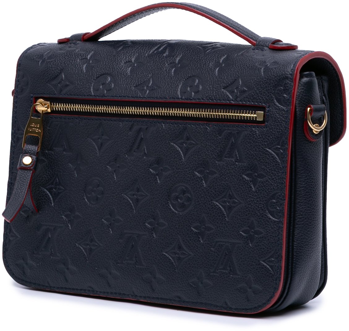 Louis Vuitton Monogram Empreinte Pochette Metis Blauw