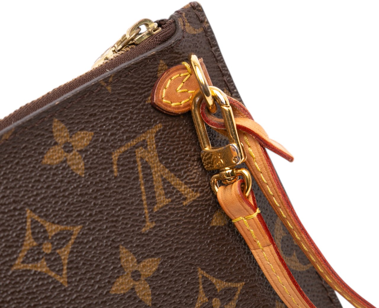 Louis Vuitton Monogram Neverfull Pouch Bruin