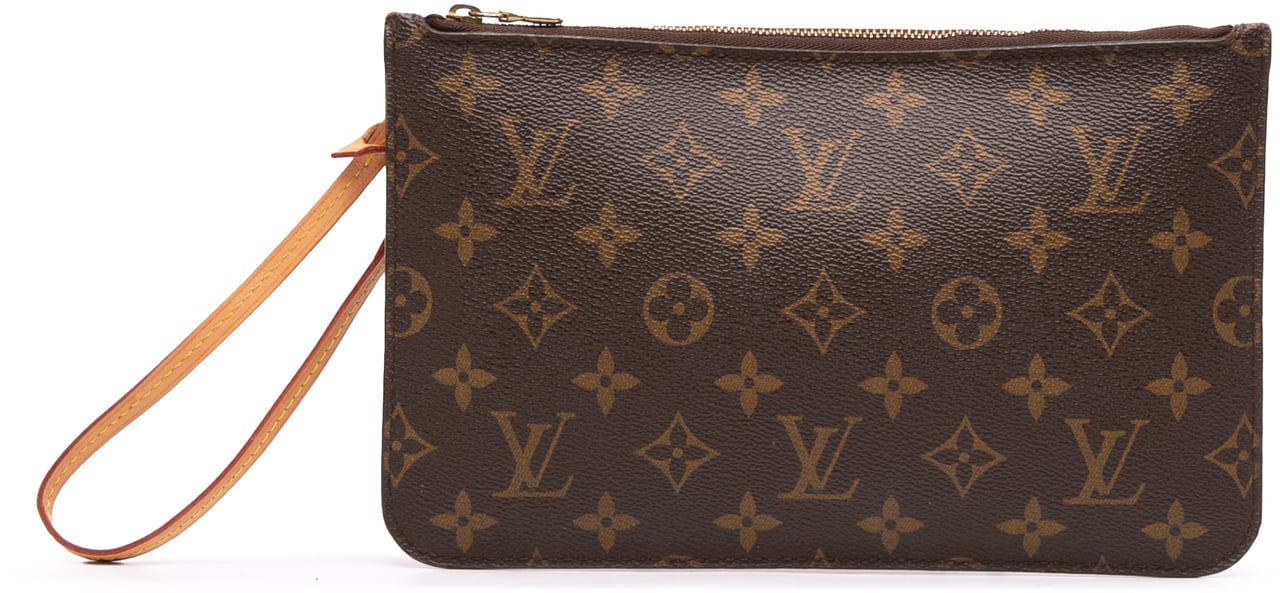 Louis Vuitton Monogram Neverfull Pouch Bruin