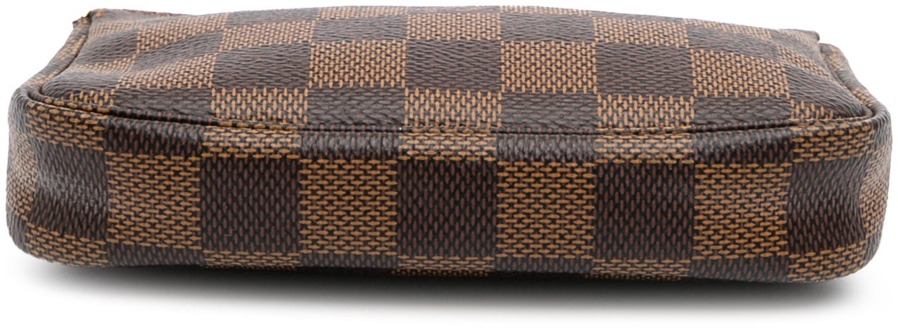 Louis Vuitton Damier Ebene Mini Pochette Accessoires Bruin
