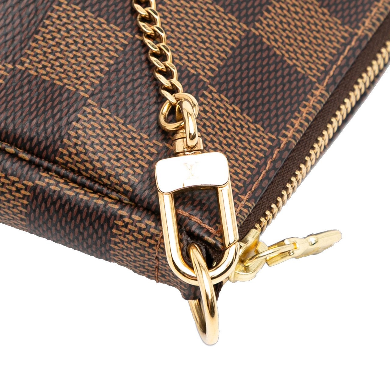 Louis Vuitton Damier Ebene Mini Pochette Accessoires Bruin