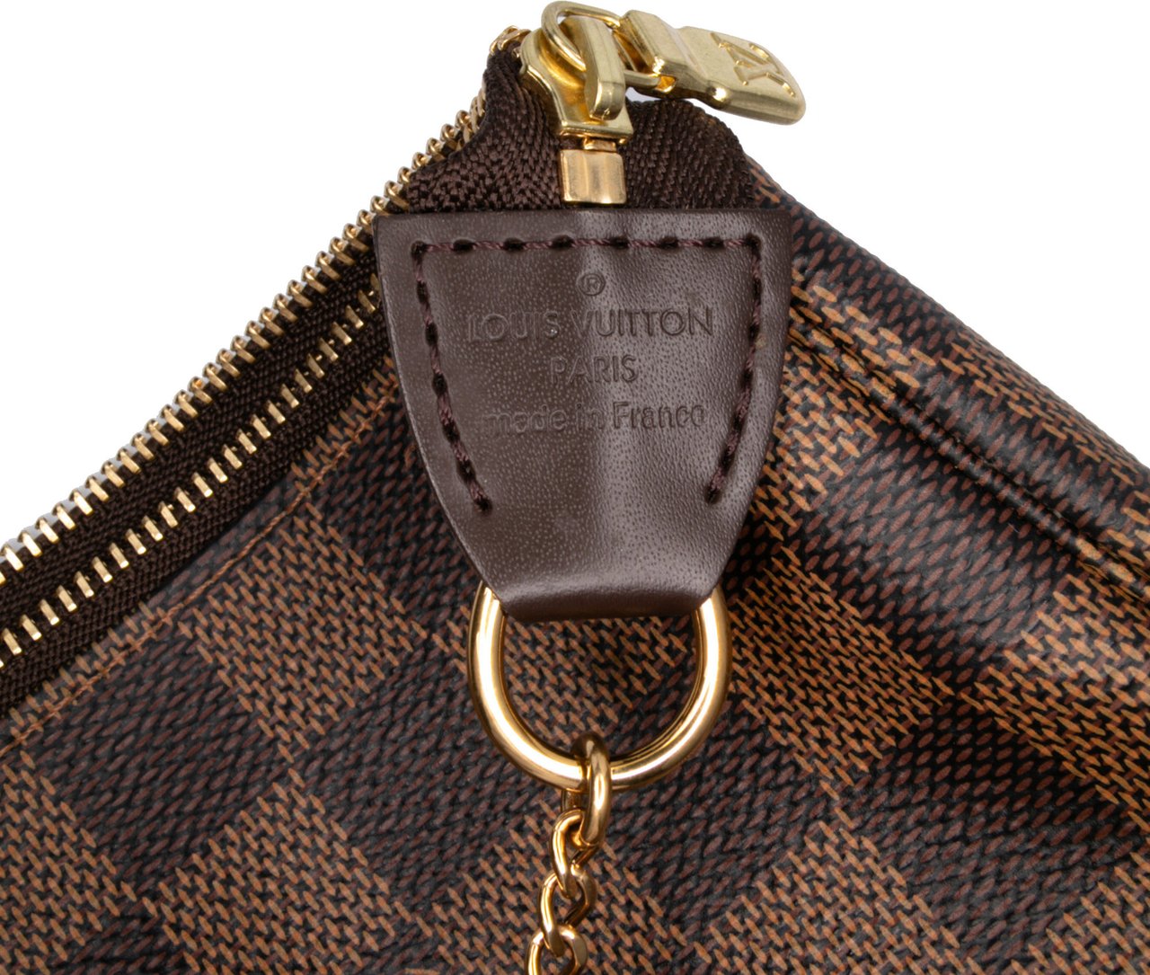 Louis Vuitton Damier Ebene Mini Pochette Accessoires Bruin