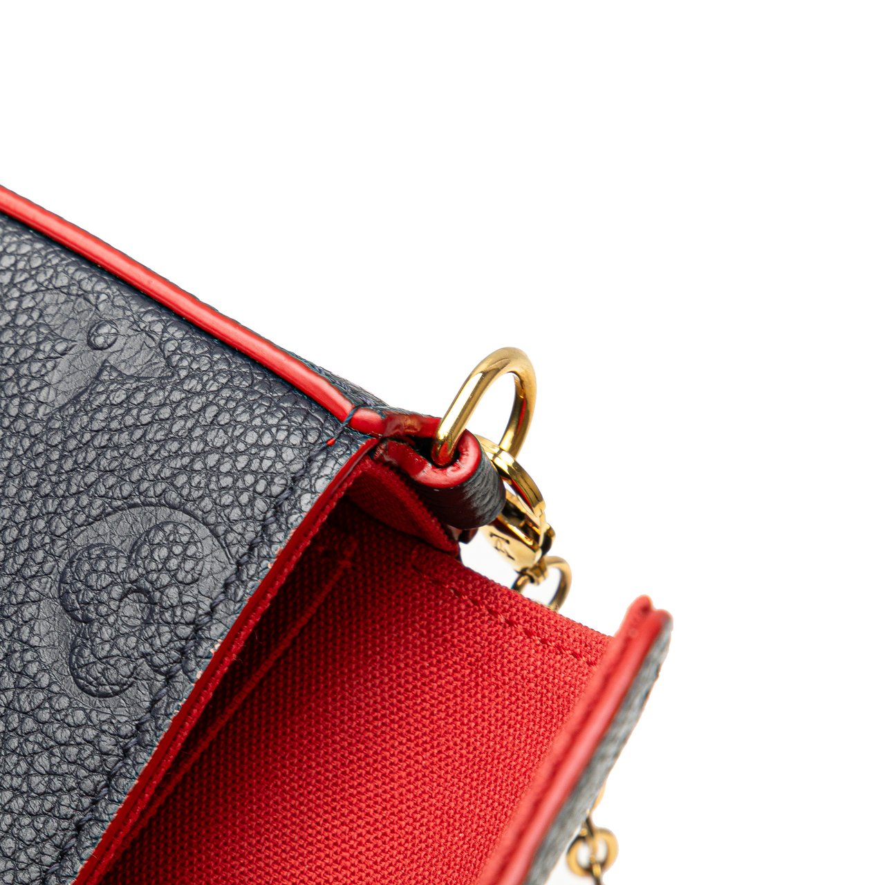 Louis Vuitton Monogram Empreinte Pochette Felicie Blauw