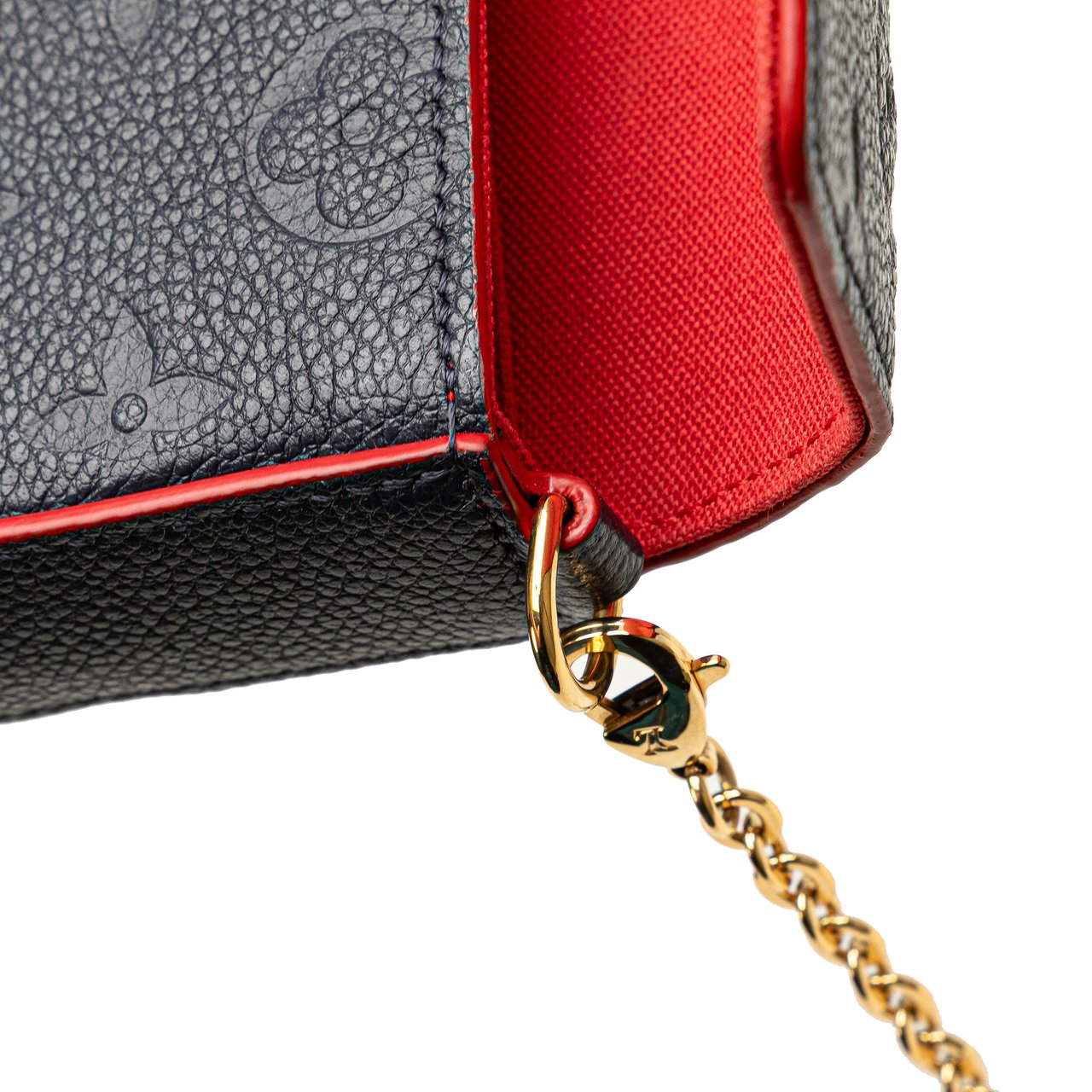 Louis Vuitton Monogram Empreinte Pochette Felicie Blauw