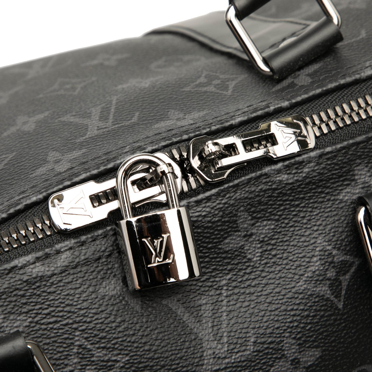 Louis Vuitton Monogram Eclipse Keepall Bandouliere 55 Zwart