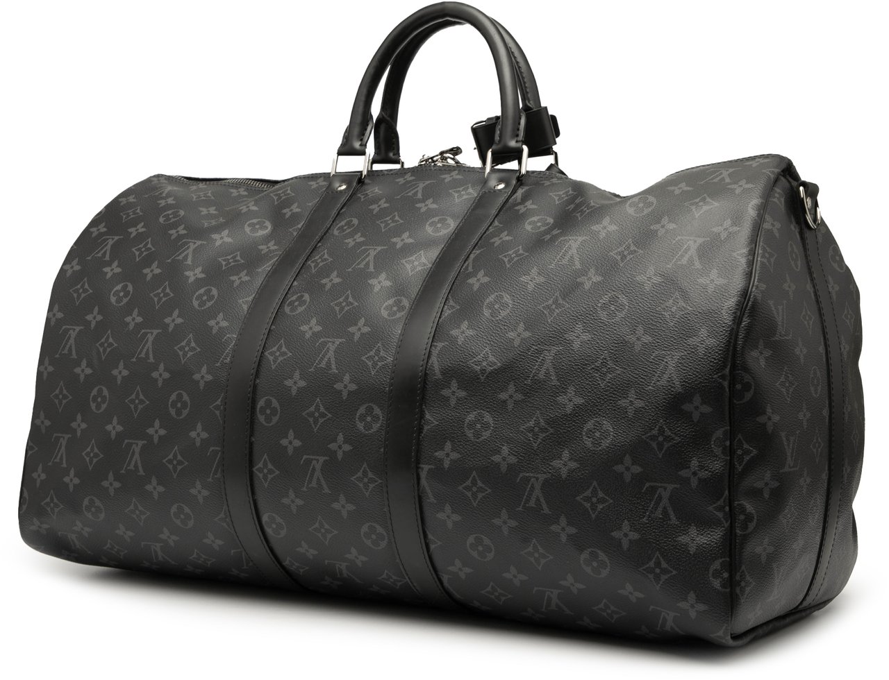 Louis Vuitton Monogram Eclipse Keepall Bandouliere 55 Zwart