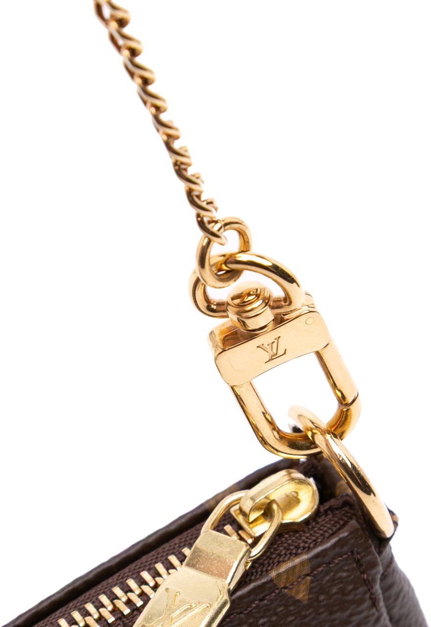 Louis Vuitton Monogram Mini Pochette Accessoires Bruin