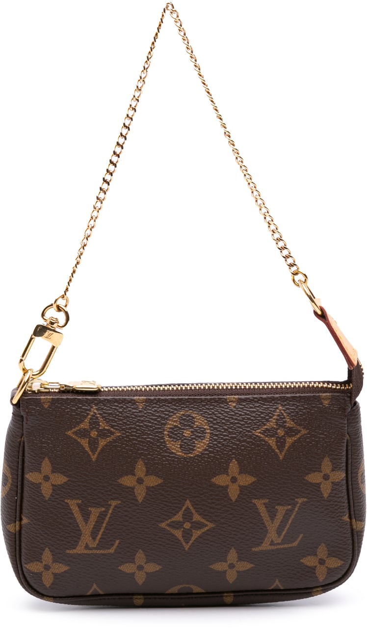 Louis Vuitton Monogram Mini Pochette Accessoires Bruin