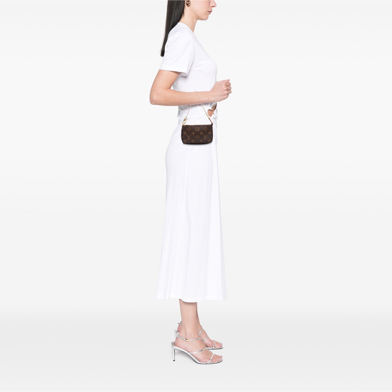 Louis Vuitton Monogram Mini Pochette Accessoires Bruin