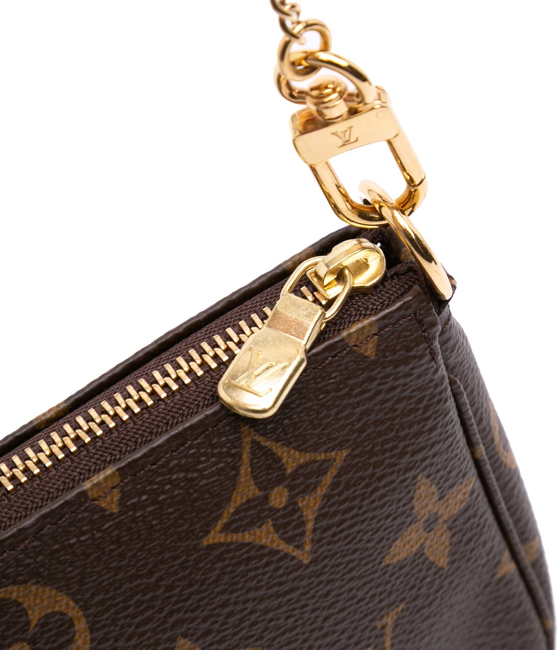 Louis Vuitton Monogram Mini Pochette Accessoires Bruin