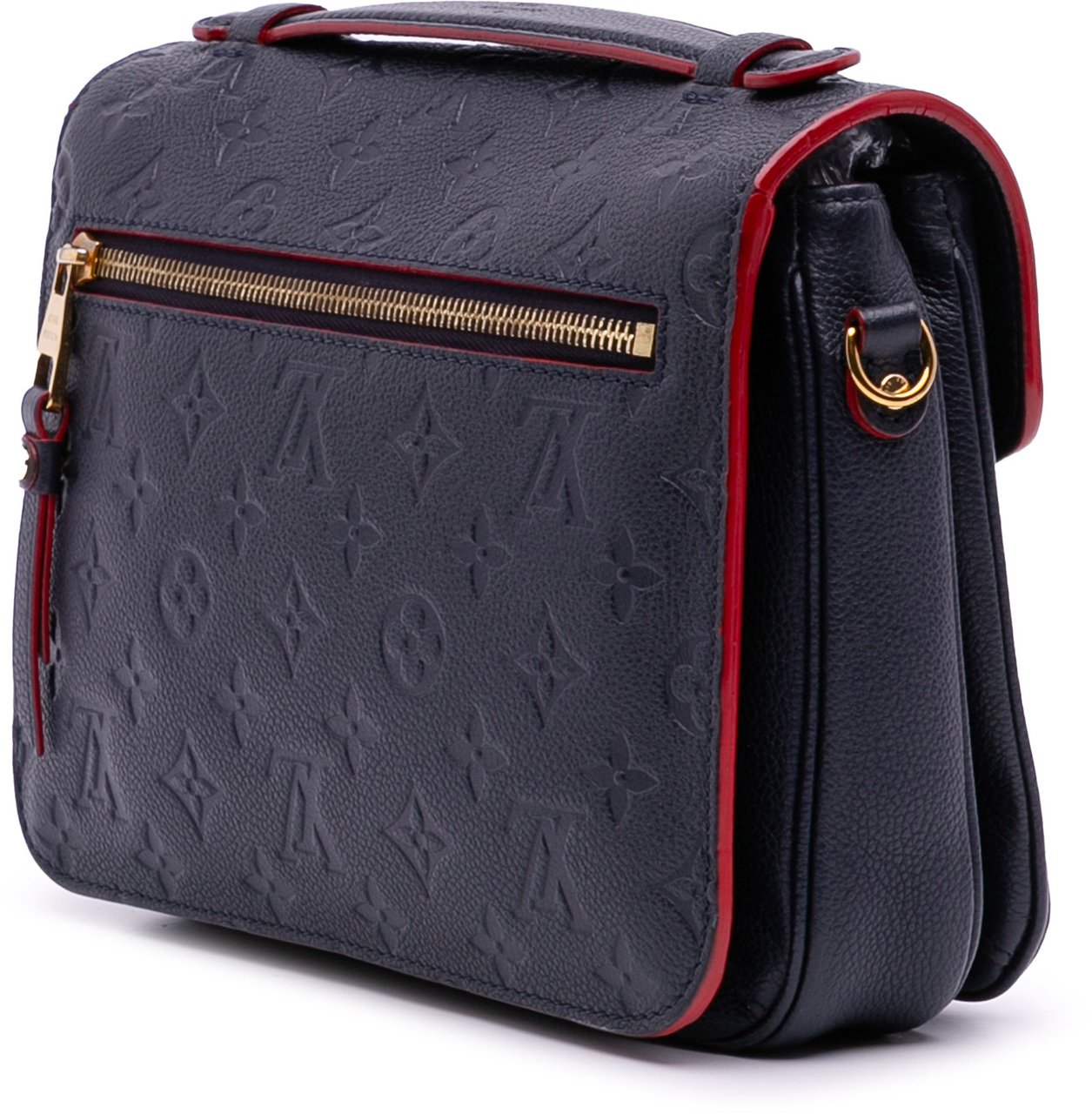 Louis Vuitton Monogram Empreinte Pochette Metis Blauw