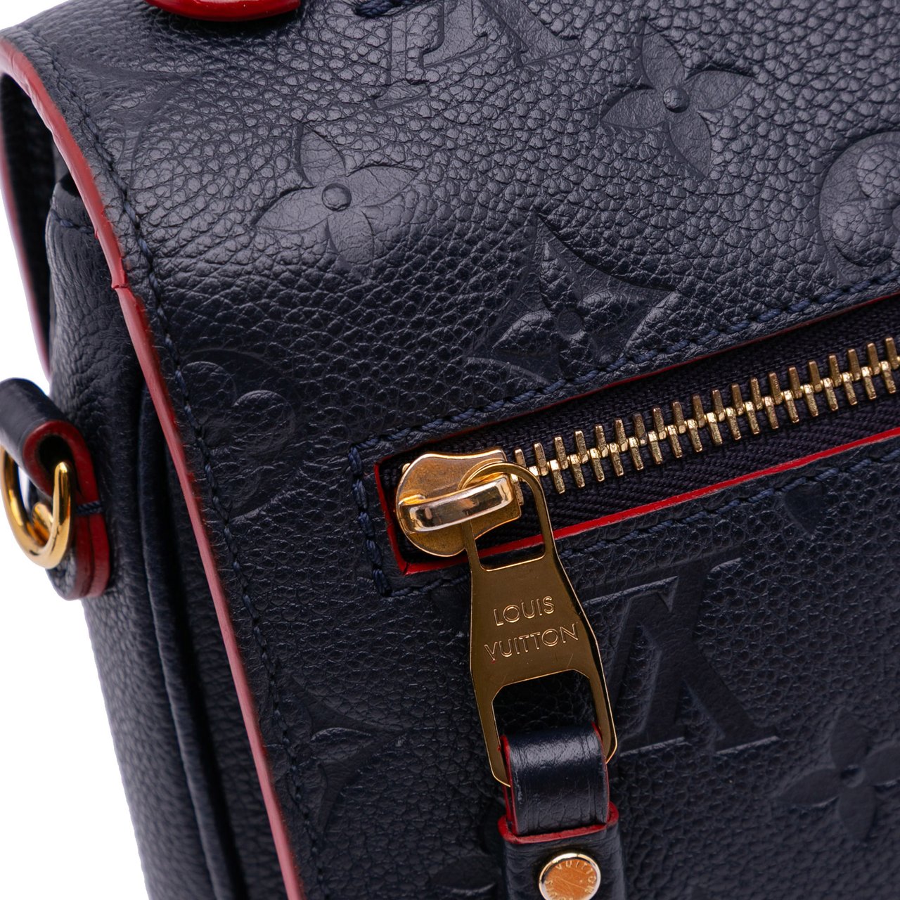 Louis Vuitton Monogram Empreinte Pochette Metis Blauw