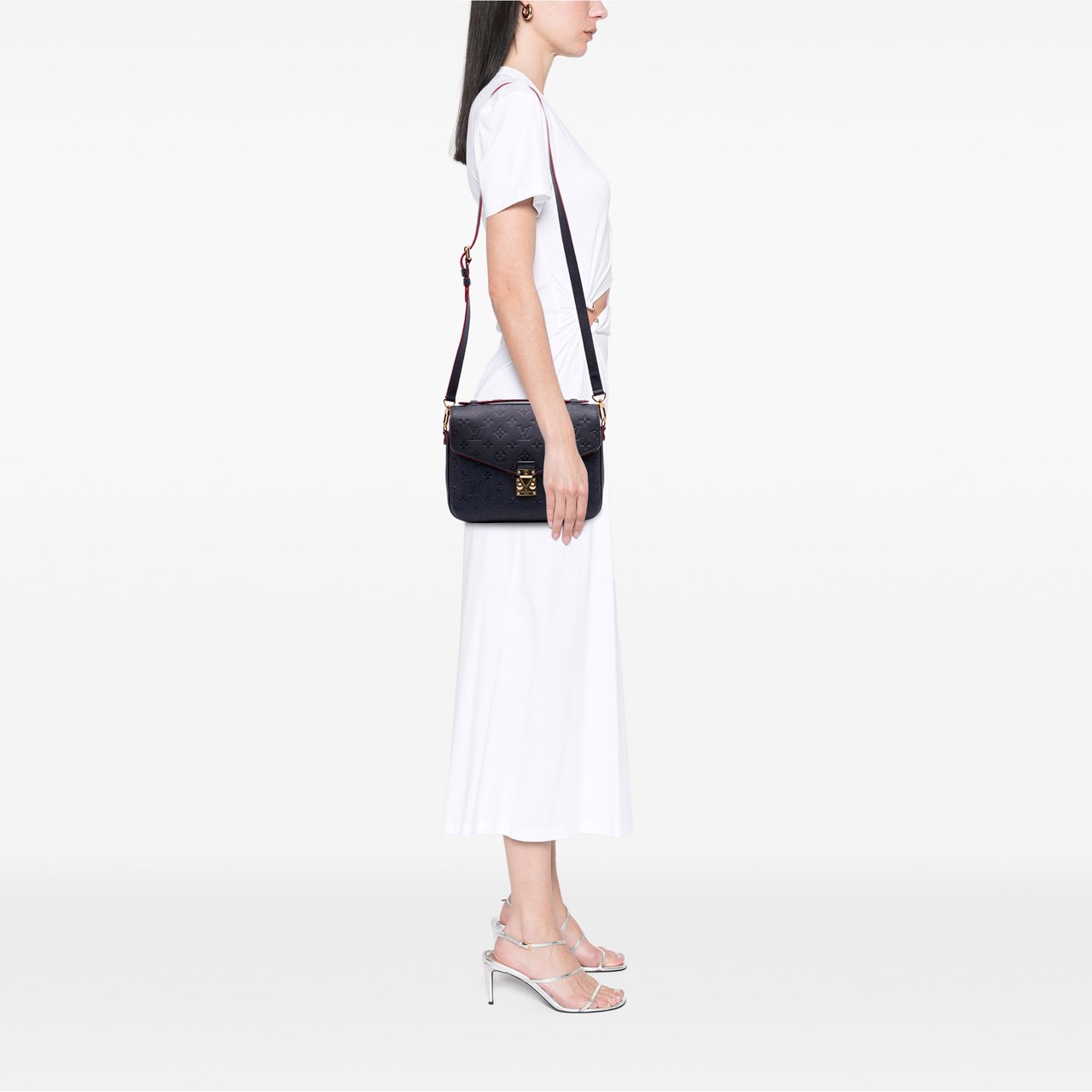 Louis Vuitton Monogram Empreinte Pochette Metis Blauw