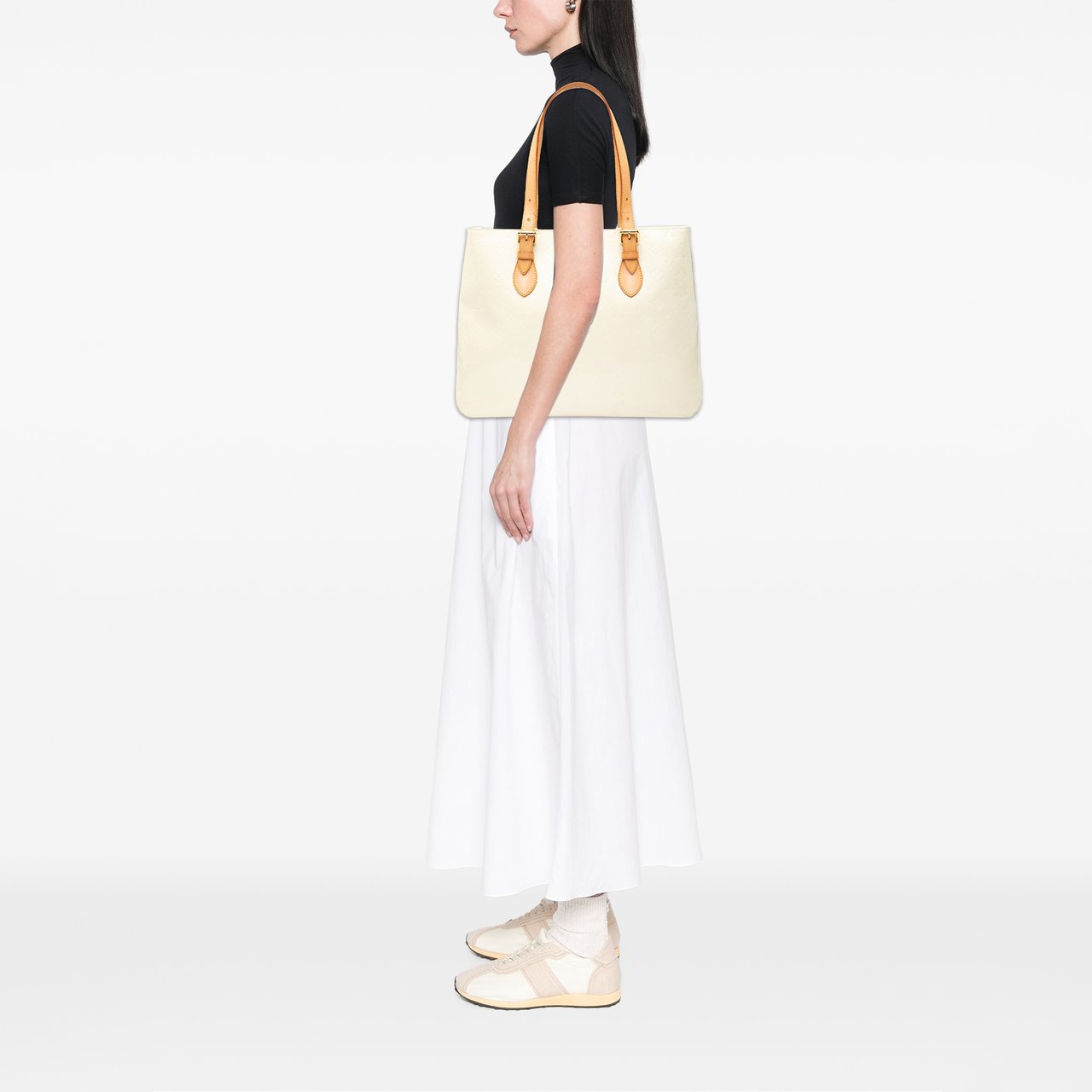 Louis Vuitton Monogram Vernis Brentwood Wit