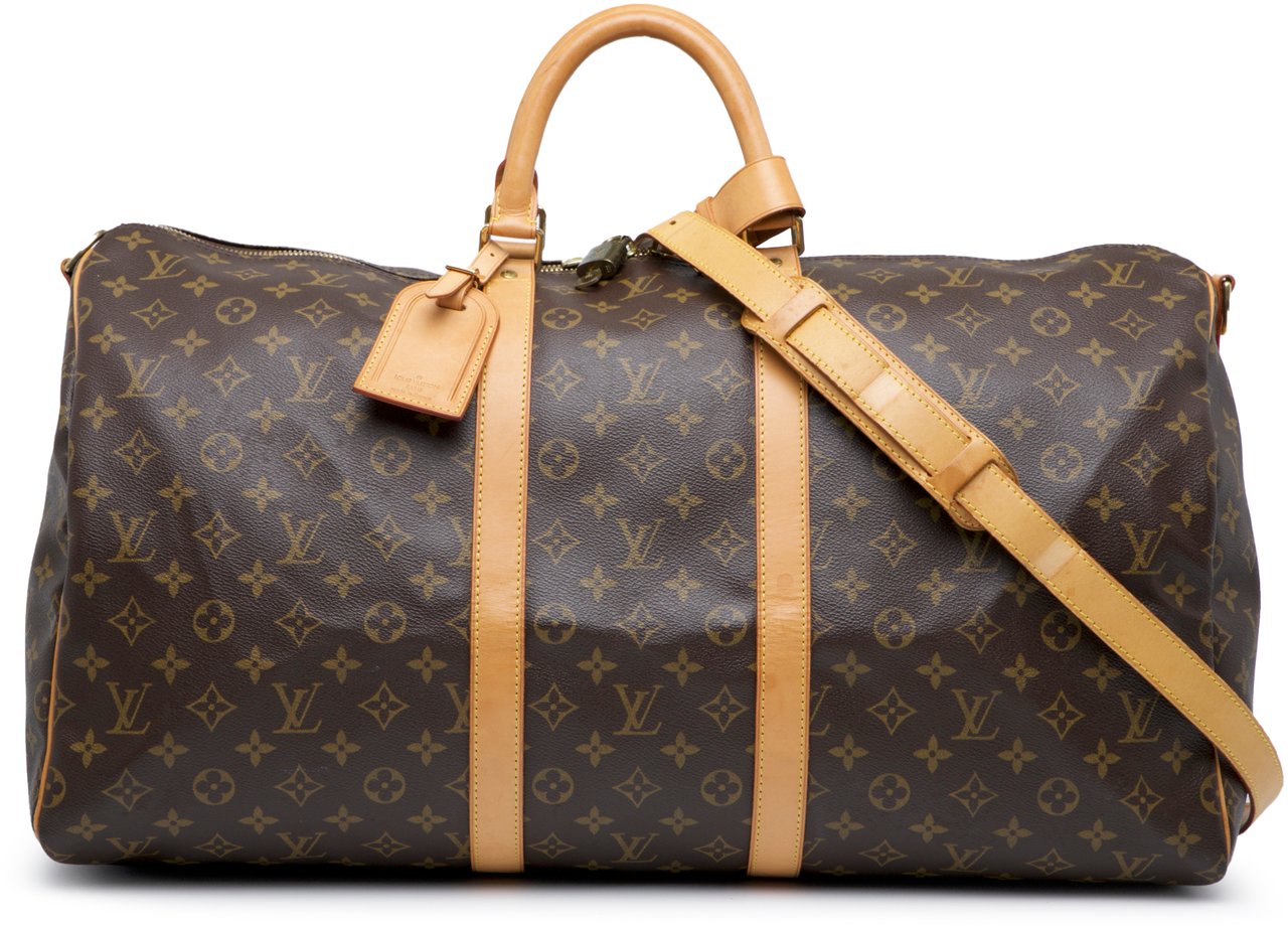 Louis Vuitton Monogram Keepall Bandouliere 55 Bruin