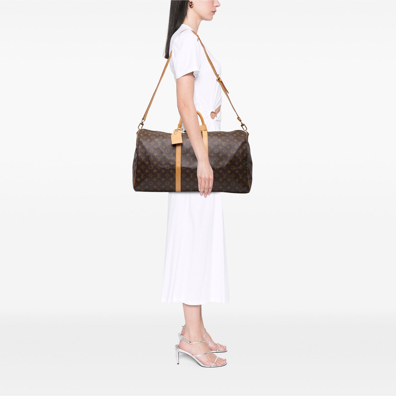 Louis Vuitton Monogram Keepall Bandouliere 55 Bruin
