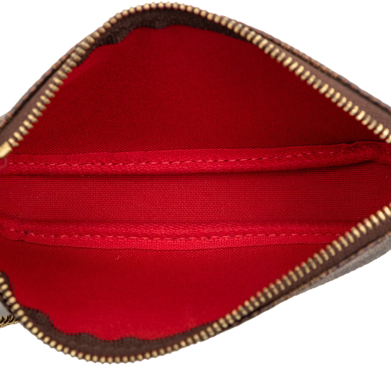 Louis Vuitton Damier Ebene Mini Pochette Accessoires Bruin