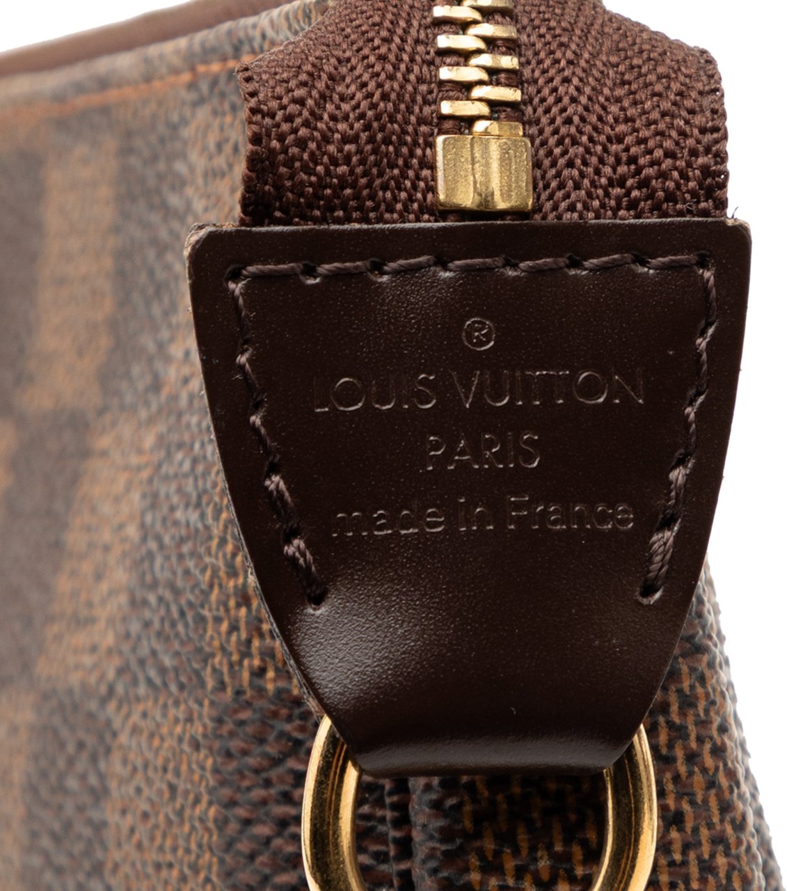 Louis Vuitton Damier Ebene Mini Pochette Accessoires Bruin