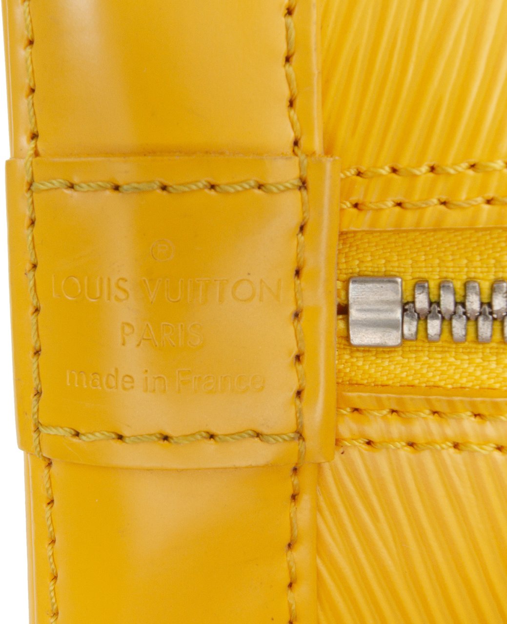 Louis Vuitton Epi Alma PM Geel